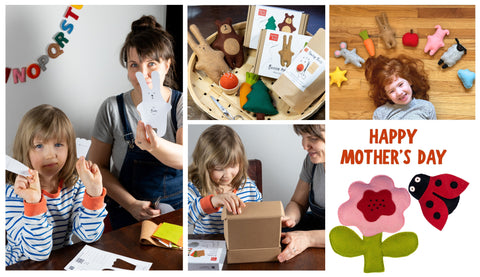 Happy Mother's Day; sew together with kids sewing kit