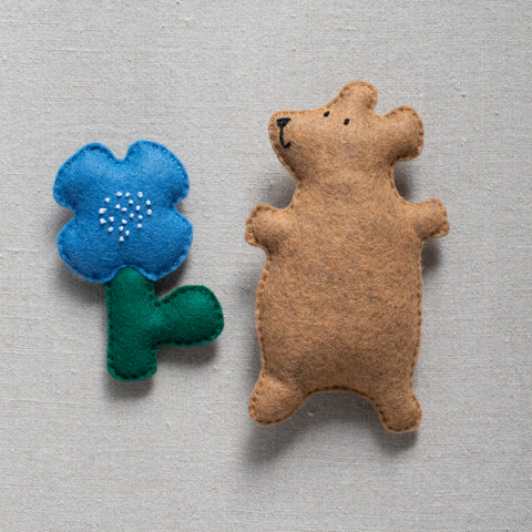 Pika and Flower felt sewing kit for kids Mimihali