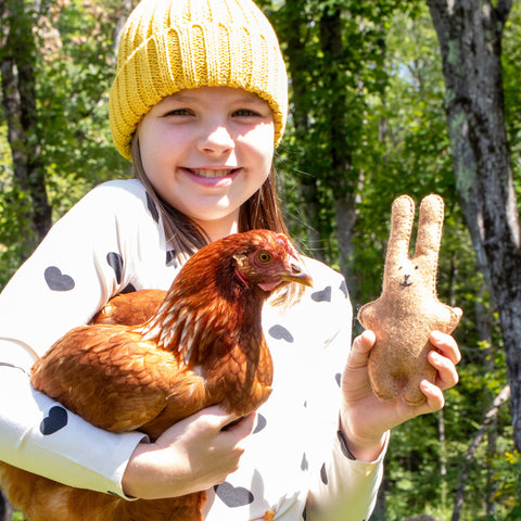 BUNNY and CARROT felt sewing kit for kids MimihaliNew