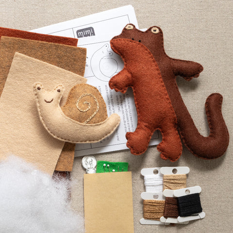 newt and snail kit materials