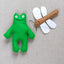 FROG and DRAGONFLY felt sewing kit for kids Mimihali