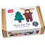 Moose and Tree wool felt sewing kit packaging with 'mimhali' branding on a white background.