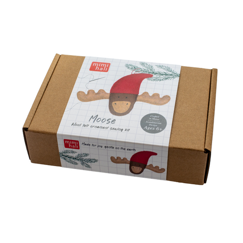 MOOSE ornament felt sewing kit Mimihali