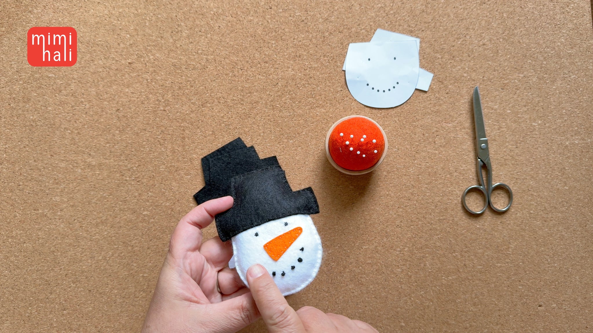 instruction video for mimihali snowman christmas ornament