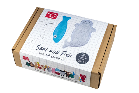 DIY felt seal soft toy from Mimihali craft kit

